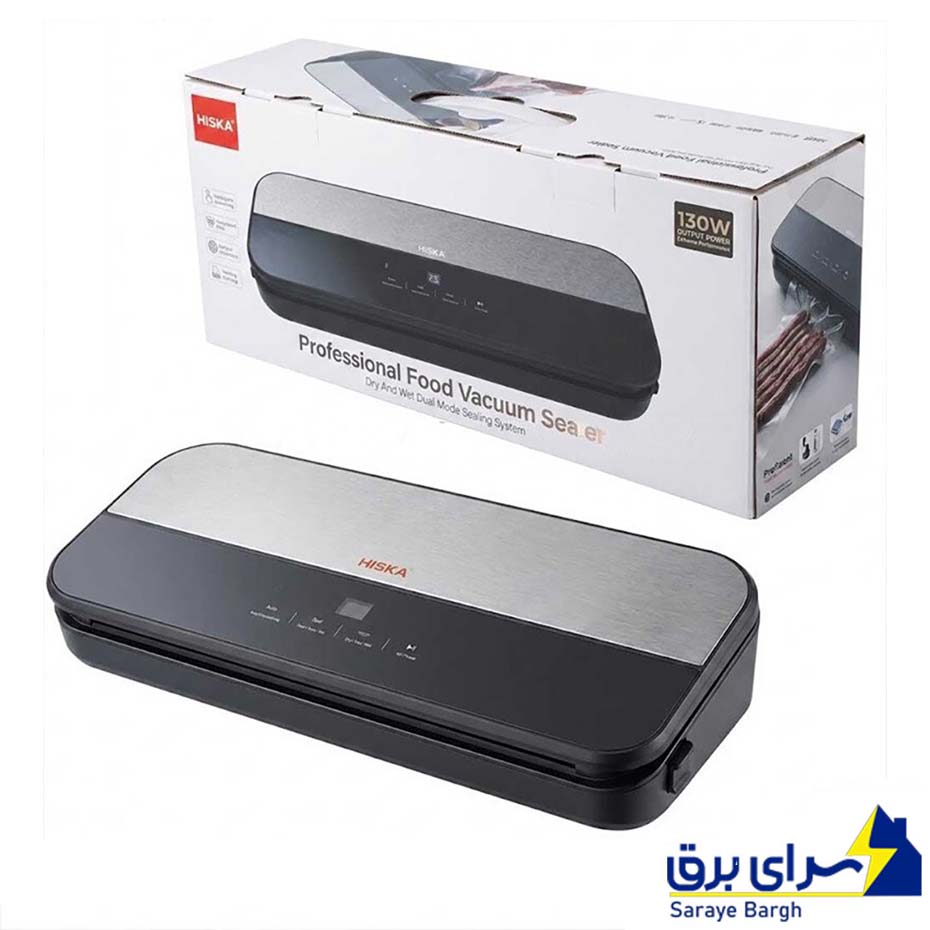خرید دستگاه وکیوم و بسته‌بندی مواد غذایی هیسکا مدل HISKA HR-82 Food Vacuum Sealer