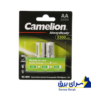 خرید باتری شارژی قلمی کملیون Camelion AA 2300mAh Always Ready Ni‑MH 1.2V