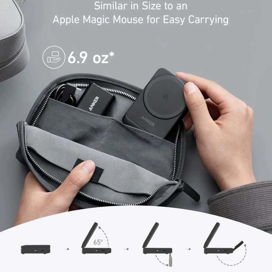 قیمت شارژر بی سیم انکر مدل ANKER MagGo B2557212 3IN1 15W