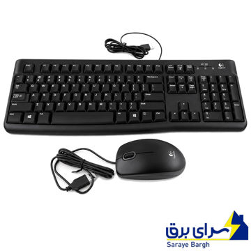کیبورد و ماوس سیم دار لاجیتک مدل LOGITECH MK120