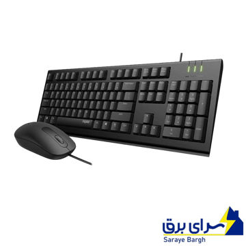 خریدکیبورد و ماوس سیم دار رپو مدل RAPOO X 120 PRO مشکی