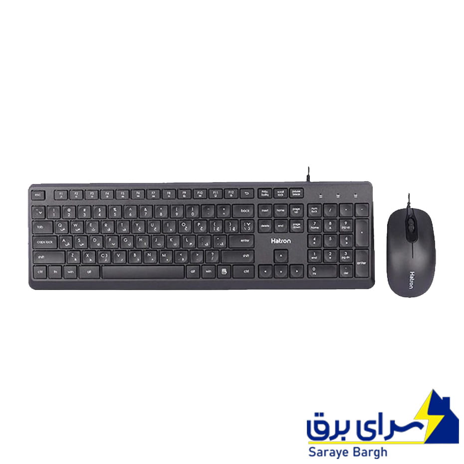 خریدکیبورد و ماوس سیم دار هترون مدل Hatron HKC 215