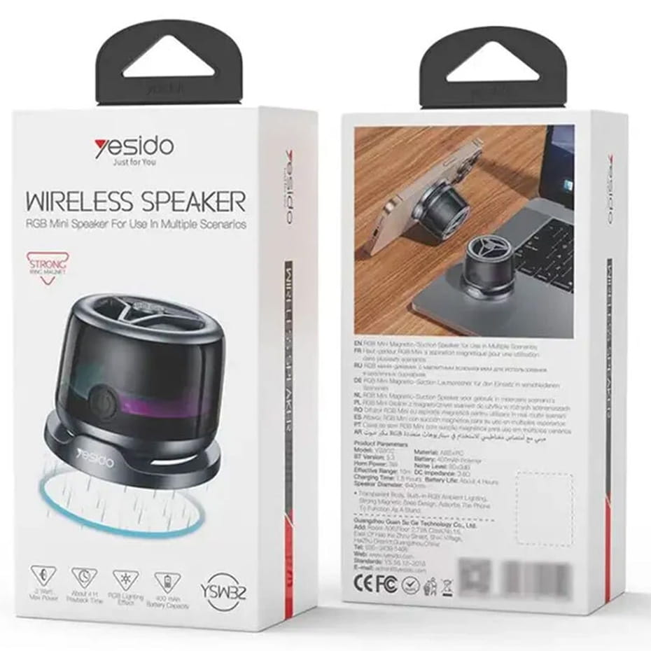 قیمت اسپیکر بلوتوثی پرتابل یسیدو مدل YESIDO YSW32
