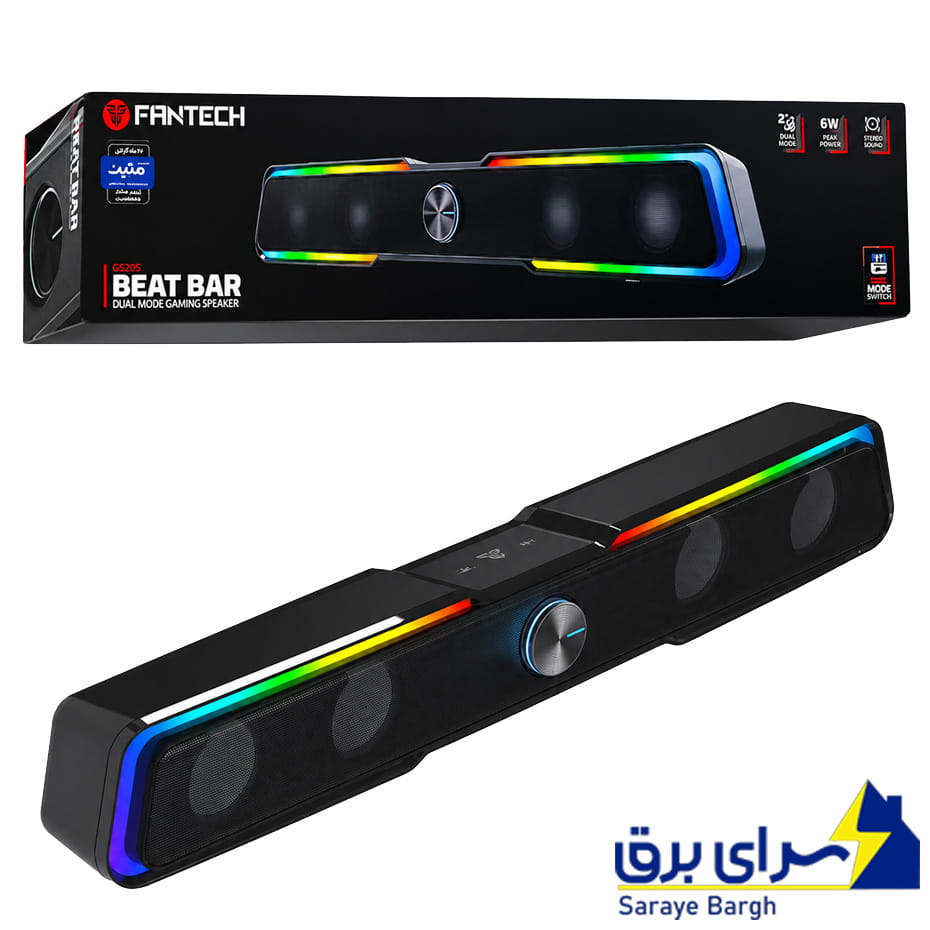 خرید اسپیکر ساندبار گیمینگ فنتک مدل FANTECH BEAT BAR GS305 مشکی
