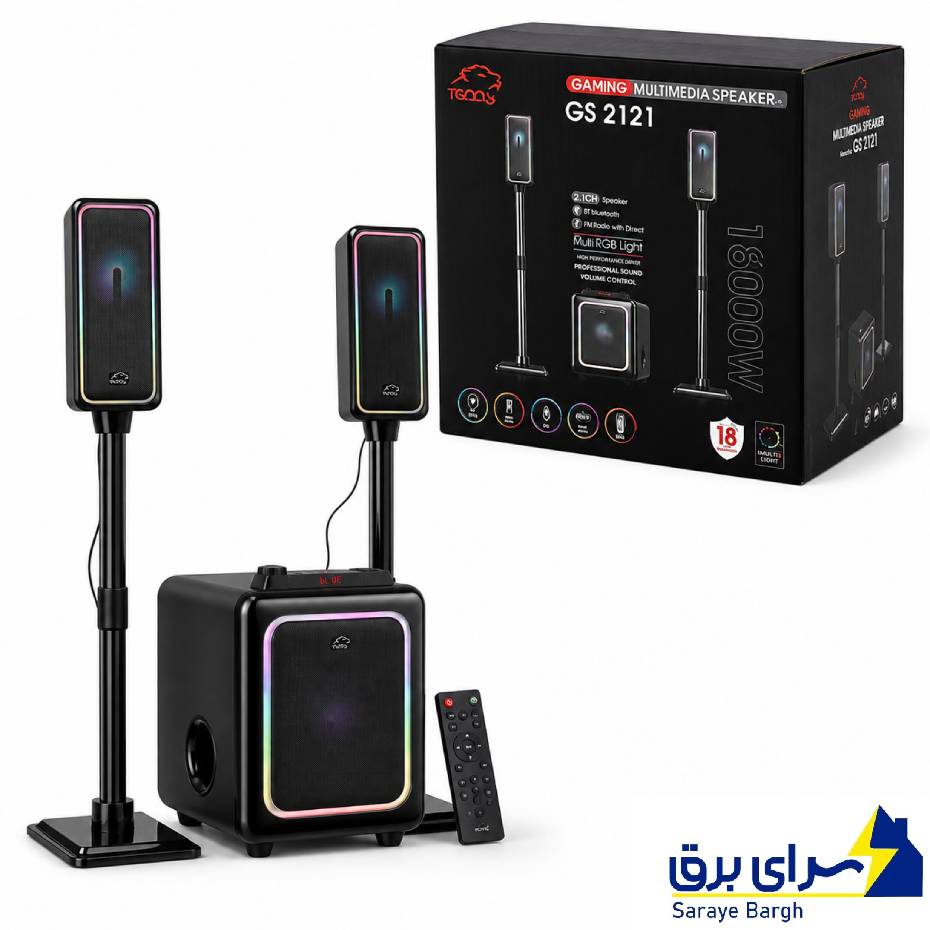 خرید اسپیکر سه تکه گیمینگ تسکو مدل TSCO GS 2121