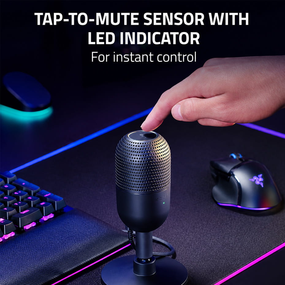 قیمت میکروفن رومیزی گیمینگ ریزر مدل RAZER SEIREN V3 MINI مشکی