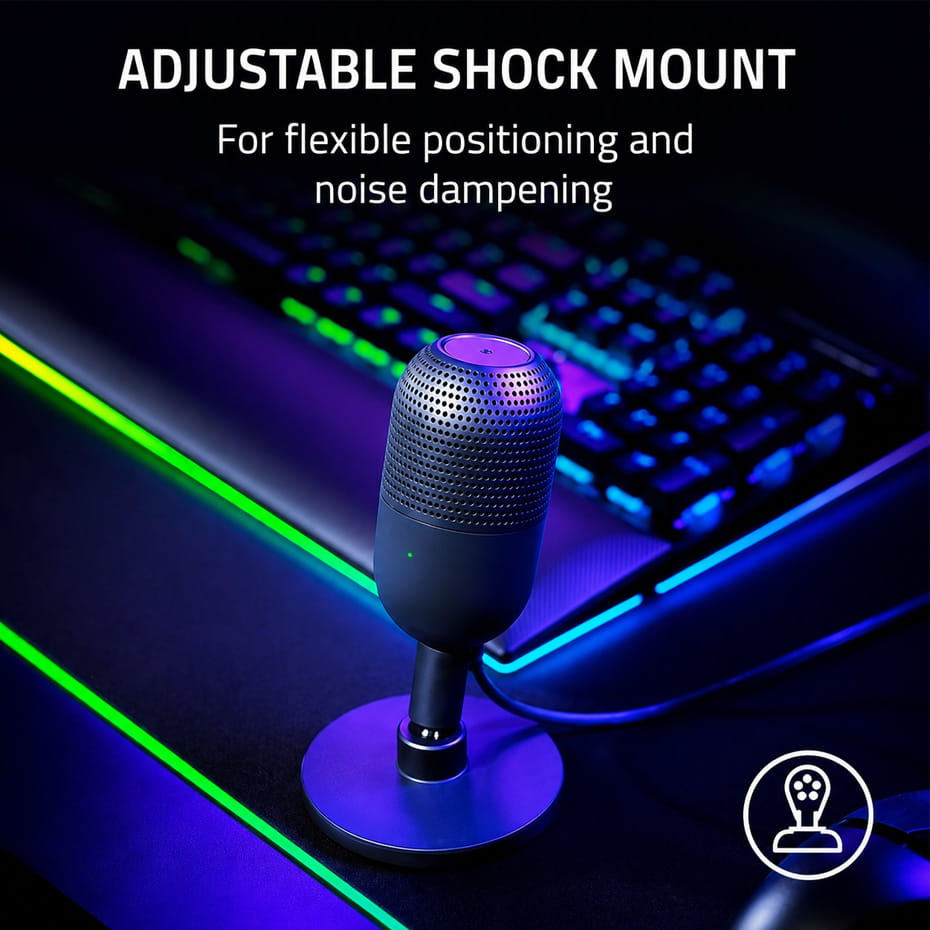 میکروفن رومیزی گیمینگ ریزر مدل RAZER SEIREN V3 MINI مشکی