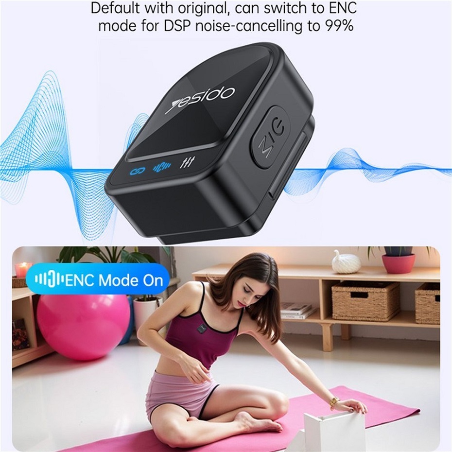میکروفن یقه ای بی سیم یسیدو مدل YESIDO KR19 MINI LAVALIER MIC