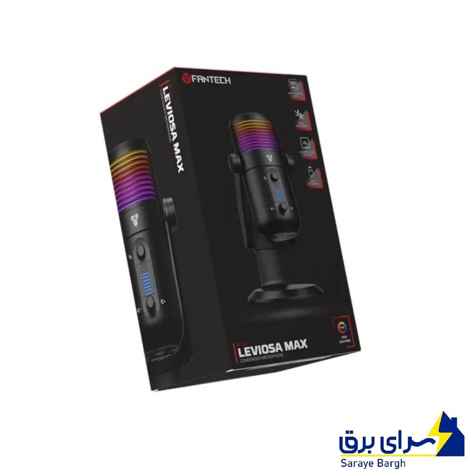 خرید میکروفن رومیزی فنتک مدل FANTECH Leviosa Max MCX03 مشکی