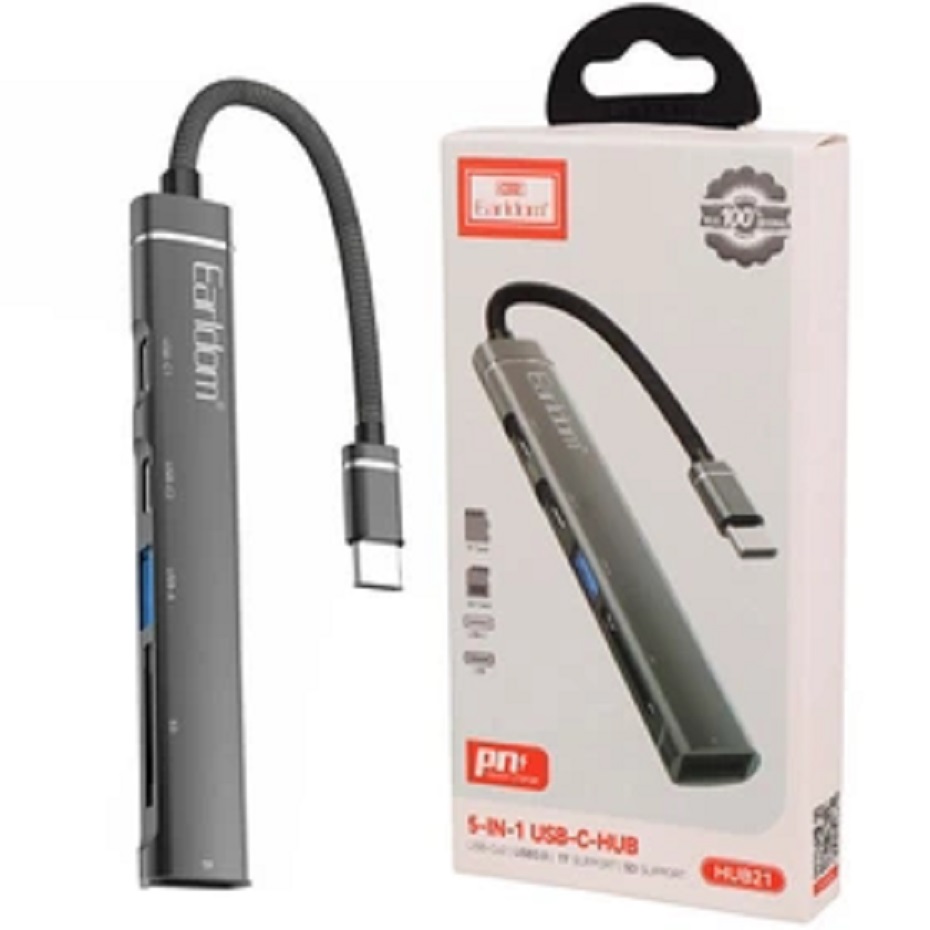 قیمت هاب تایپ سی ارلدام مدل EARLDOM HUB21 5Port