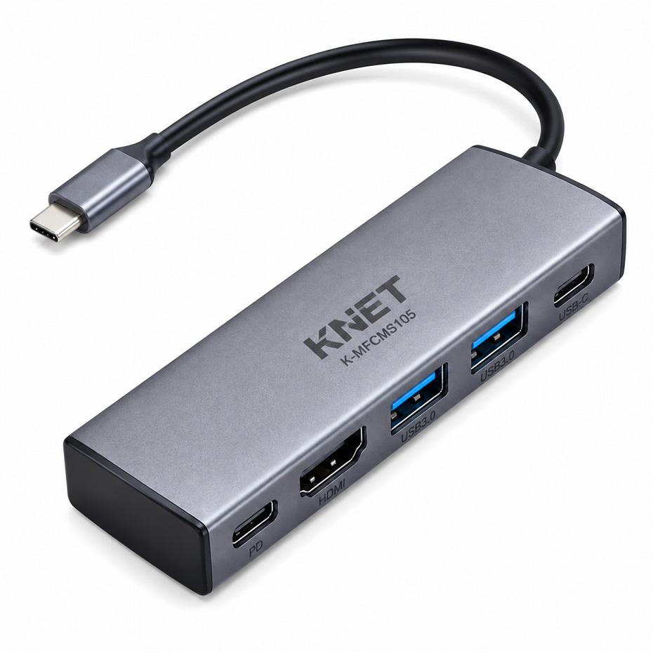 هاب تایپ سی کی نت مدل KNET K-MFCMS 105 5*1 S1 TYPE-C