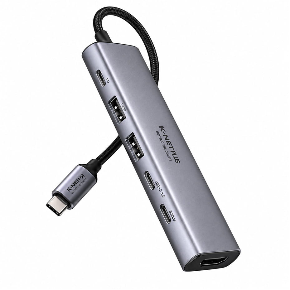 هاب تایپ سی کی نت پلاس مدل KNET Plus KP-MFCMS407 7*1 S4 TYPE-C