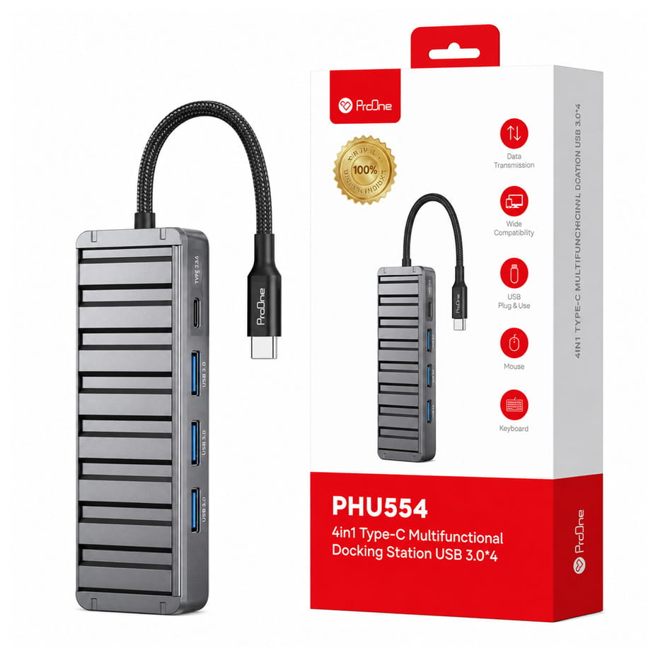 قیمت هاب تایپ سی پرووان مدل PROONE PHU554 TYPE-C