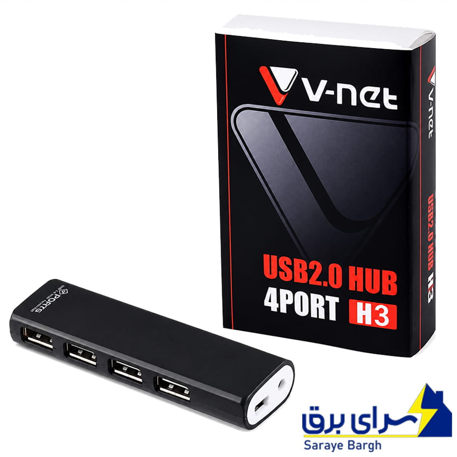خرید هاب وی نت مدل V-NET V-HUAMH 304 1.2M 4PORT H3 USB 2.0