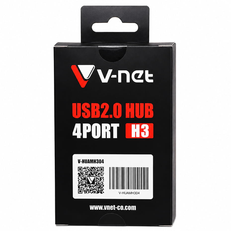قیمت هاب وی نت مدل V-NET V-HUAMH 304 1.2M 4PORT H3 USB 2.0