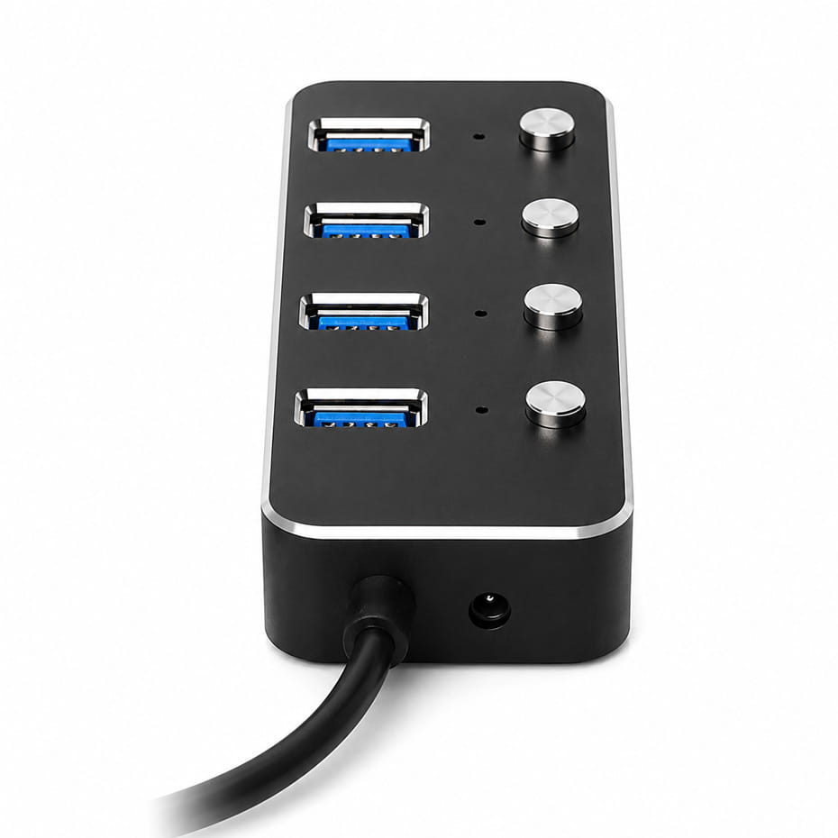 قیمت هاب کی نت مدل KNET K-HUAMH 504 1.2M 4Port H5 USB 3.0