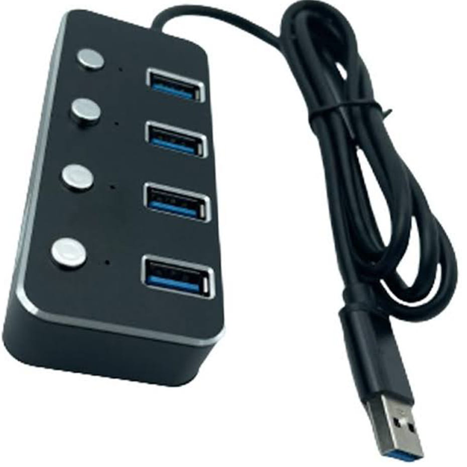 هاب کی نت مدل KNET K-HUAMH 504 1.2M 4Port H5 USB 3.0