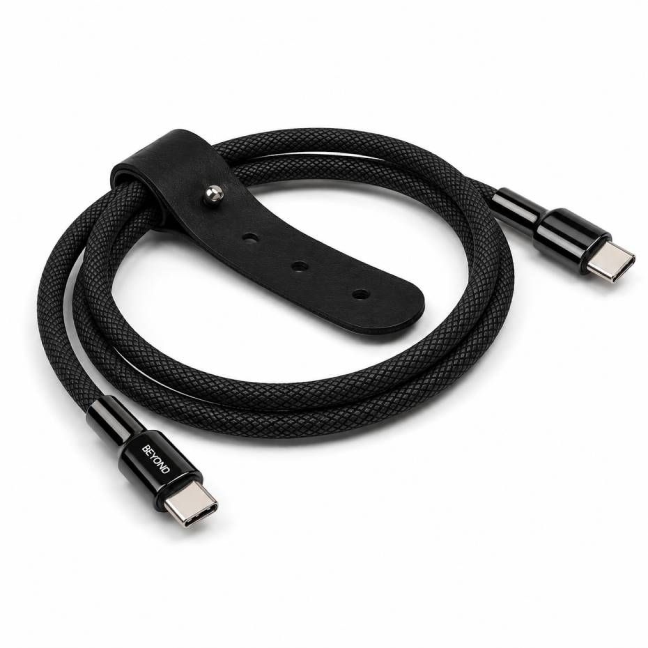 قیمت کابل شارژ دو سر تایپ سی بیاند مدل BEYOND BCC-511 USB-C to USB-C 60W مشکی طول 1 متر