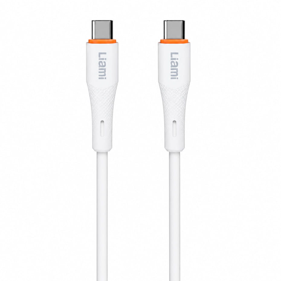 کابل شارژ دو سر تایپ سی لیامی مدل LIAMI CA-LM55 60W سفید طول 1 متر