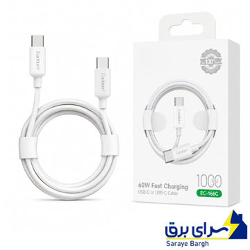 خرید کابل شارژ دو سر تایپ سی ارلدام مدل EARLDOM EC166C USB-C PD 60W طول 1 متر