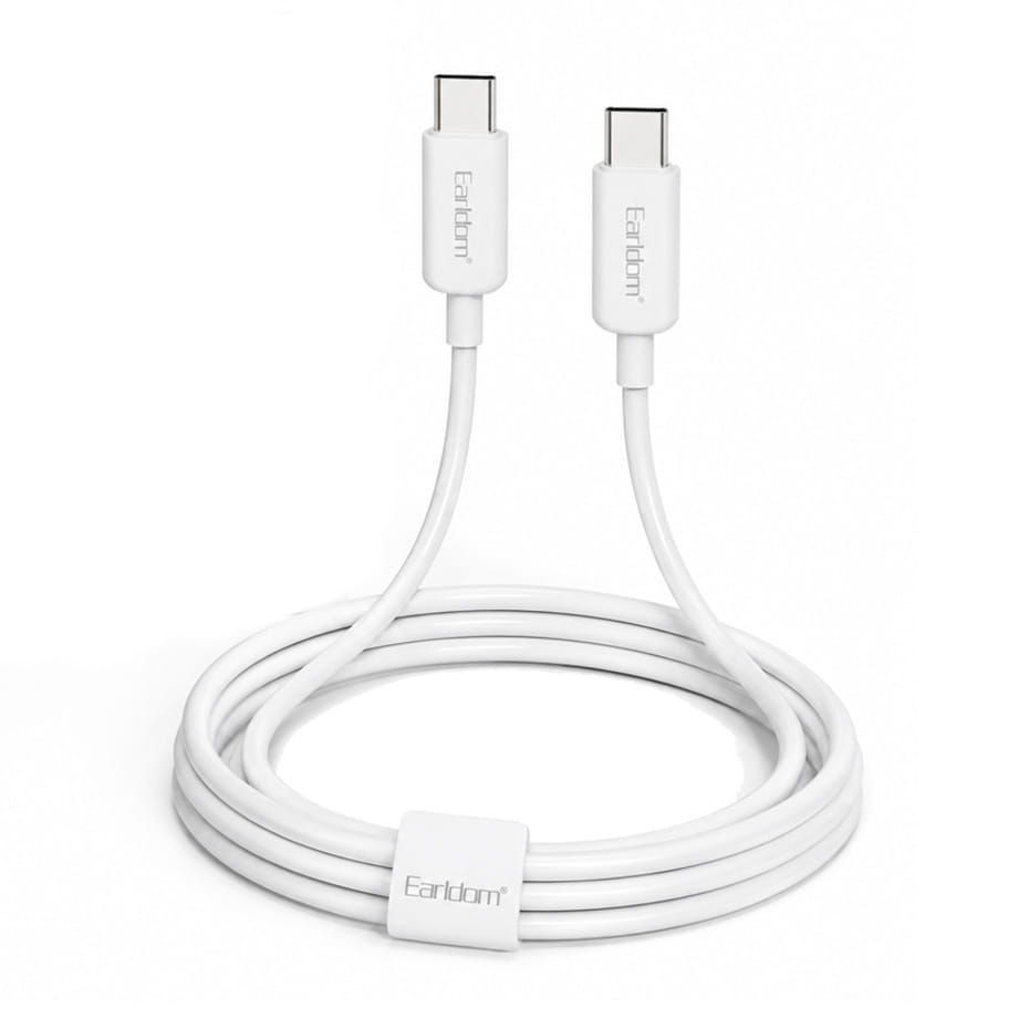 کابل شارژ دو سر تایپ سی ارلدام مدل EARLDOM EC166C USB-C PD 60W طول 1 متر
