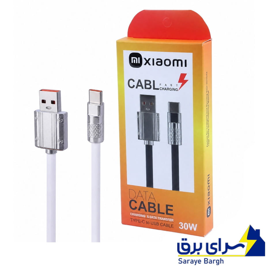خرید کابل شارژ تایپ سی طرح شیائومی مدل XIAOMI Type-C 30W طول 1 متر