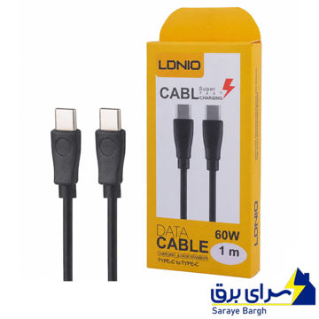 خرید کابل شارژ دو سر تایپ سی طرح الدینیو مدل LDINO Type-C to Type-C 60W طول 1 متر