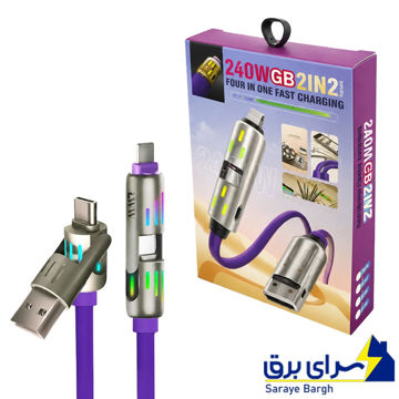 خرید کابل شارژ چندکاره مدل S227 2IN2
