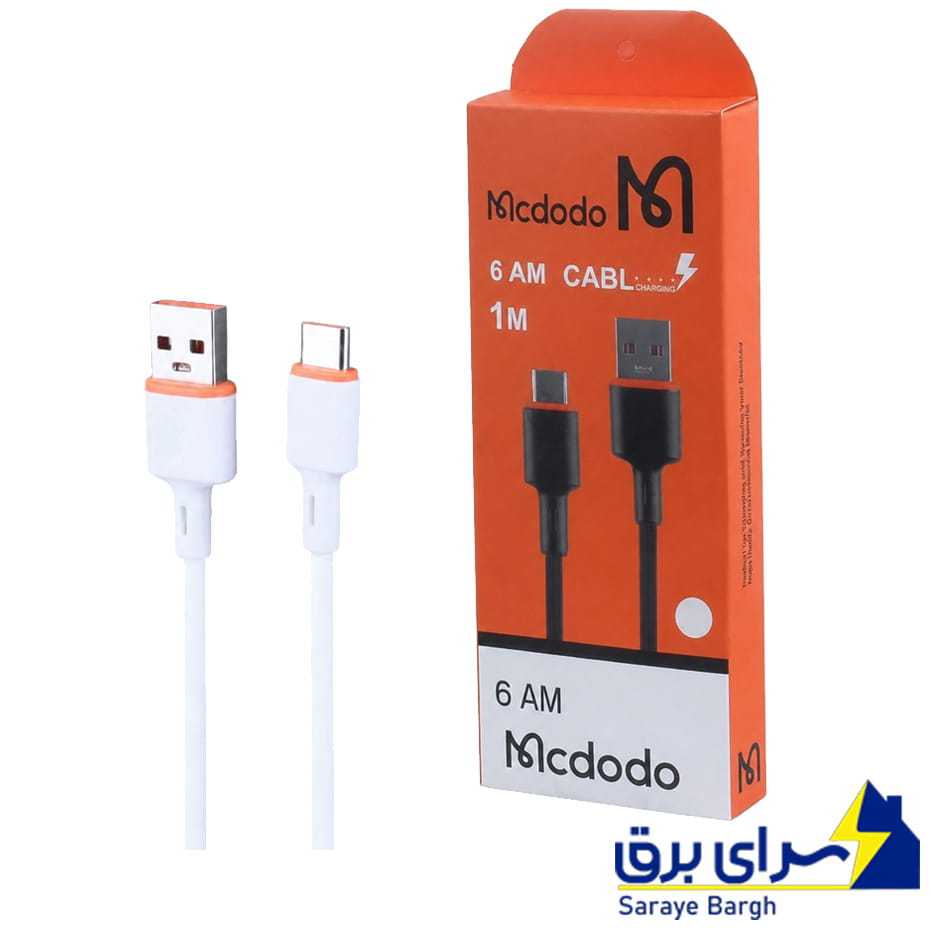 خرید کابل شارژ تایپ سی طرح مکدودو مدل MCDODO Type-C 6 AM طول 1 متر