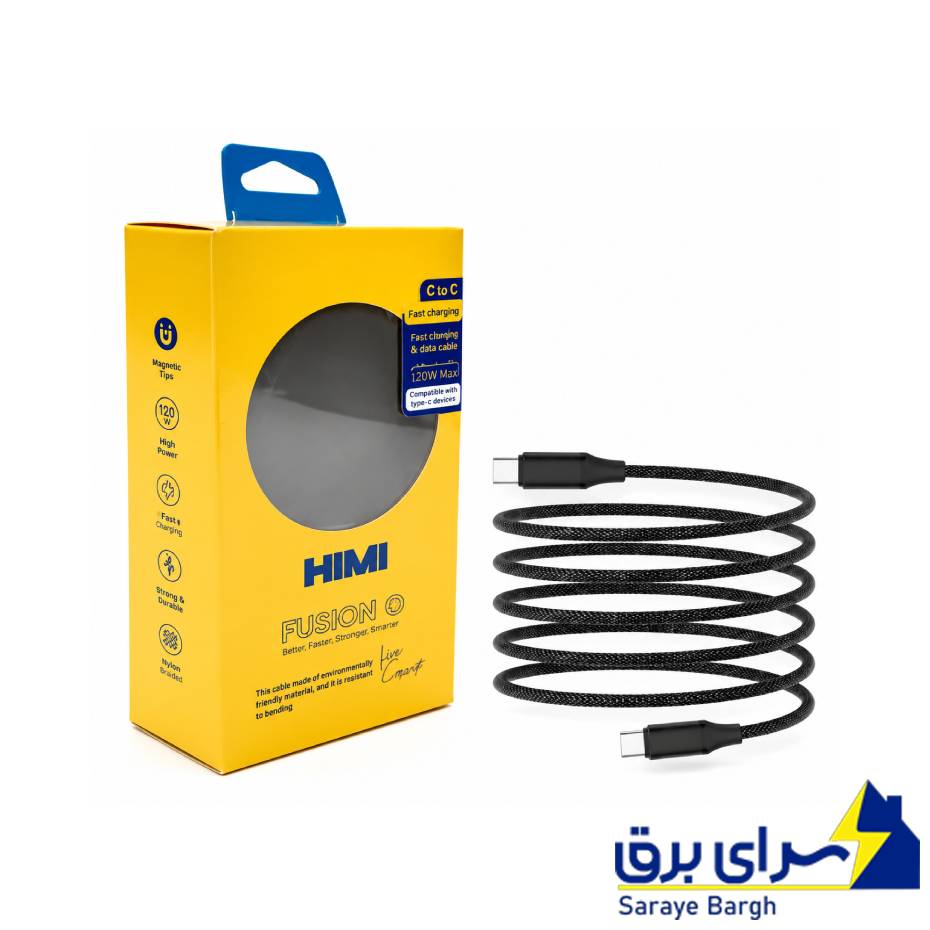 خرید کابل شارژ دو سر تایپ سی مگنتی هیمی مدل HIMI Fusion O VQ-D12M طول 1.5 متر