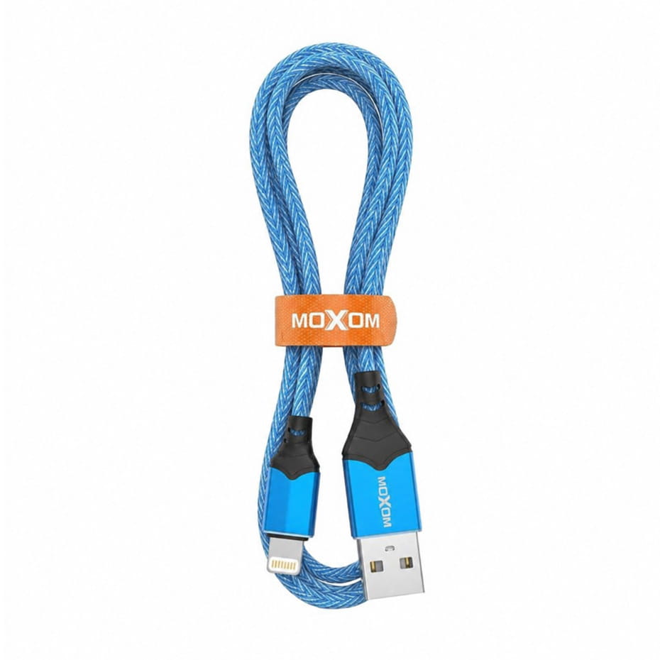 کابل شارژ لایتنینگ موکسوم مدل MOXOM KH-16i IPHONE بدون پک طول 1 متر