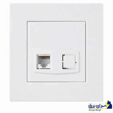 قیمت سوکت شبکه CAT6 برند دلند الکتریک مدل آسا