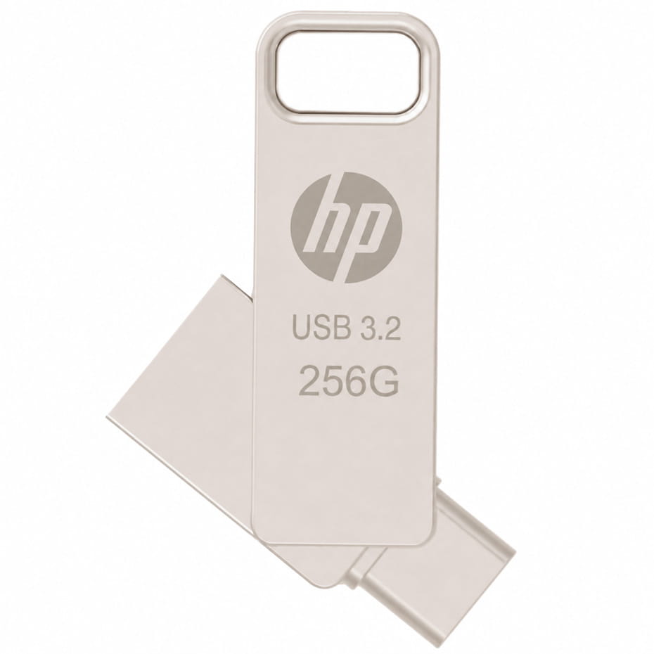 ابعاد فلش اچ پی مدل hp x206C USB 3.2 OTG Type-C 256GB