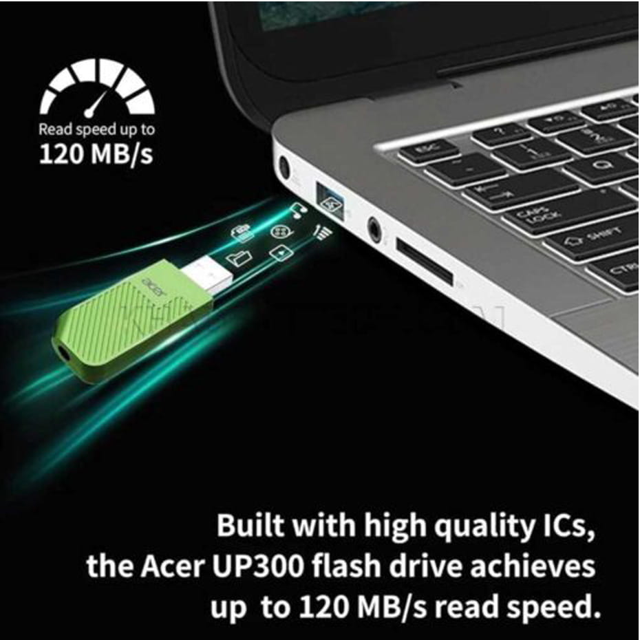 مشخصات فلش ایسر مدل acer UP200 128GB سبز