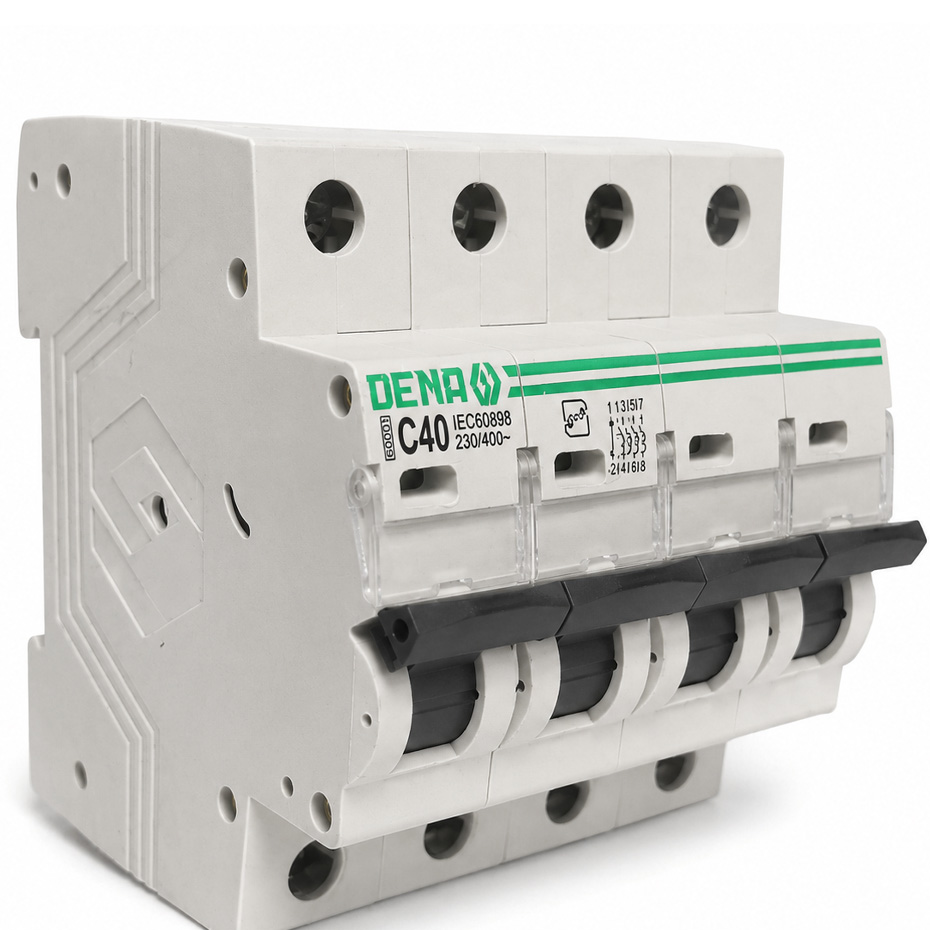 فیوز مینیاتوری چهار پل 40 آمپر دنا الکتریک مدل C40-6K-4P