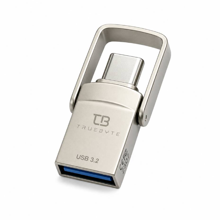 قیمت فلش تروبایت مدل TRUEBYTE DUAL DRIVE TACH USB 3.2 32GB