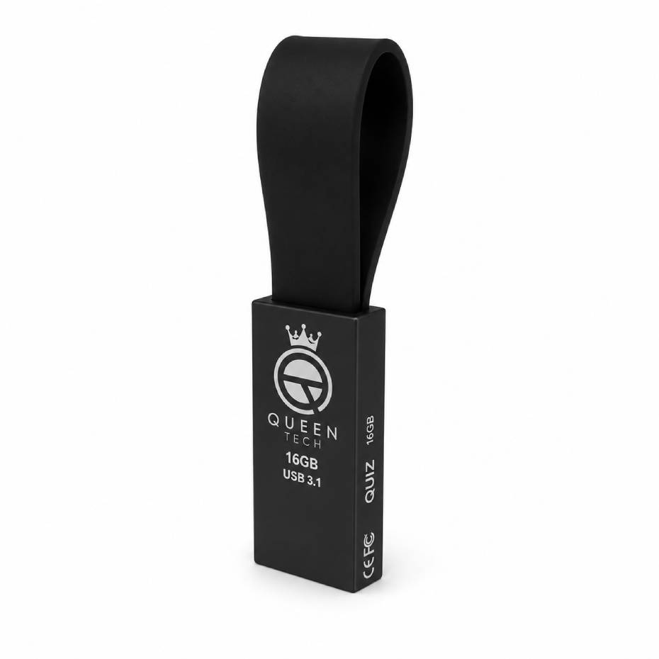 مشخصات فلش 16 گیگ کوئین تک مدل QUEEN TECH QUIZ 16GB USB 3.1