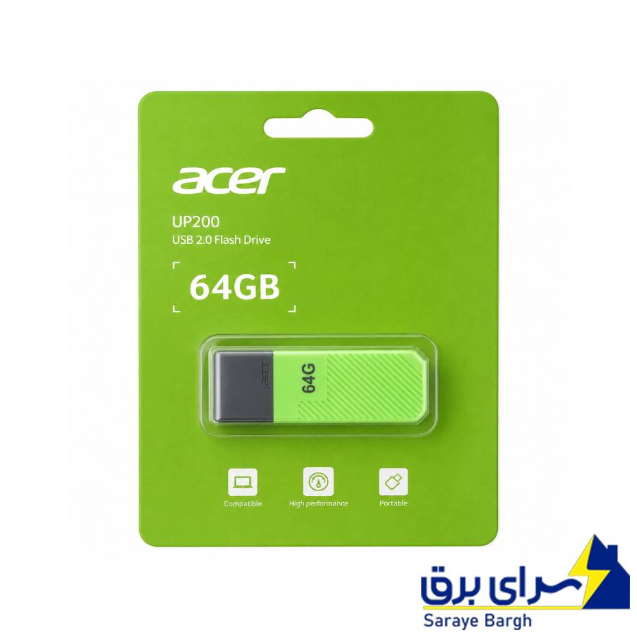 خرید فلش ایسر مدل acer UP200 64GB سبز