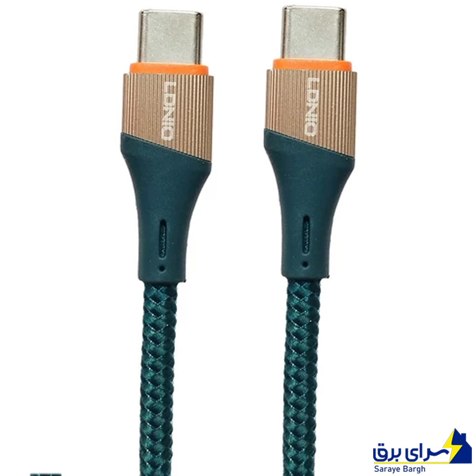 ابعاد کابل USB-C الدینیو مدل LC631c طول 1 متر