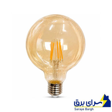 خرید لامپ حبابی 8 وات فیلامنت شامپاینی پارس لوکس