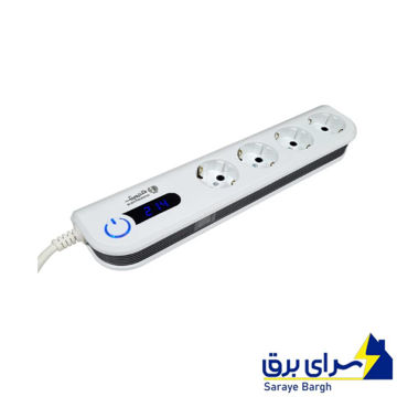 خرید محافظ ولتاژ چهار خانه دیجیتال الکتروپیک مدل سوما طول کابل 2 متر