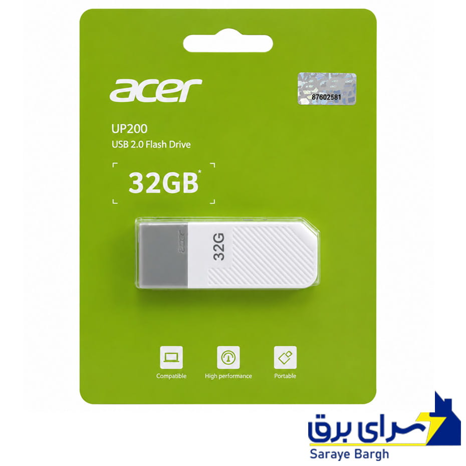قیمت فلش ایسر مدل acer UP200 32GB سفید