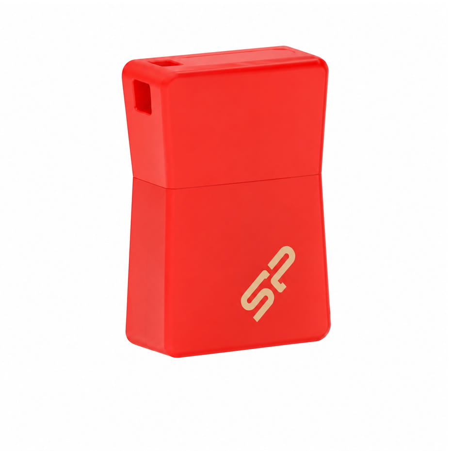 ابعادفلش سیلیکون پاور قرمز مدل SiliconPower Jewel J08 64G گارانتی رها گستر
