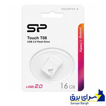 قیمت فلش سیلیکون پاور مدل Silicon Power T08 16GB سفید