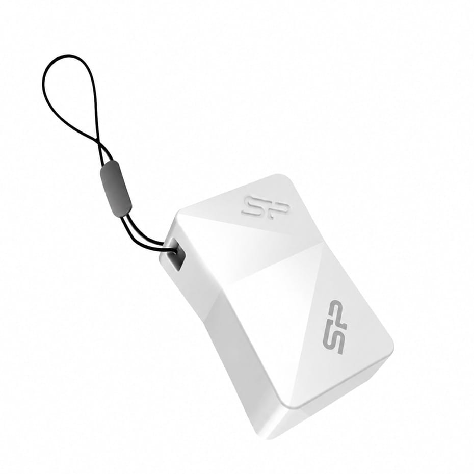 ابعادفلش سیلیکون پاور مدل Silicon power T08 32GB سفید