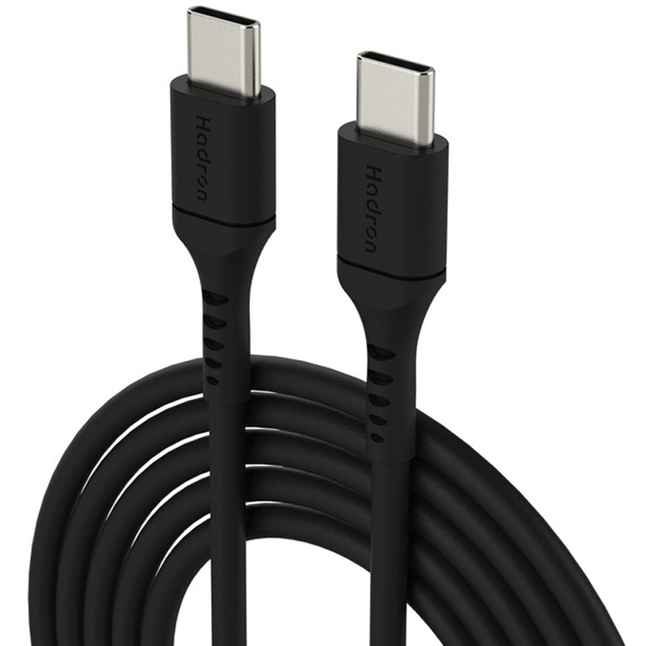 کابل شارژ دو سر تایپ سی هادرون مدل HADRON USB-C to USB-C HTC-C-C01L سفید طول 2 متر