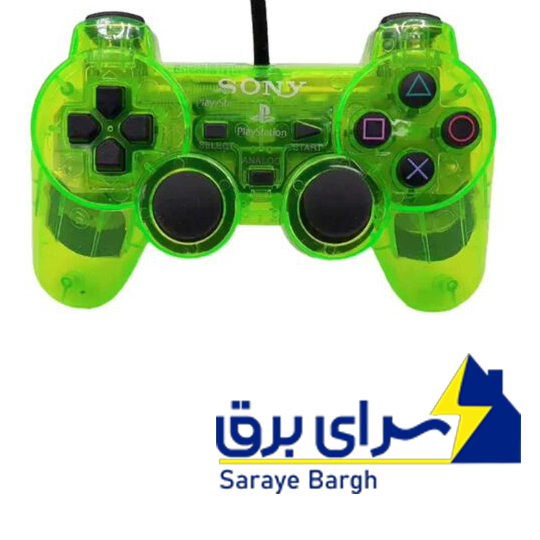 خرید دسته بازی PS2 شفاف زرد