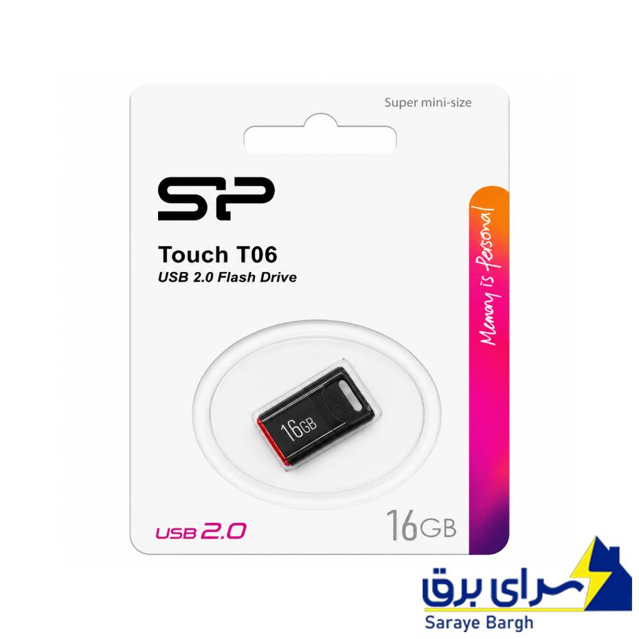 خرید فلش سیلیکون پاور مدل Silicon Power T06 16GB مشکی