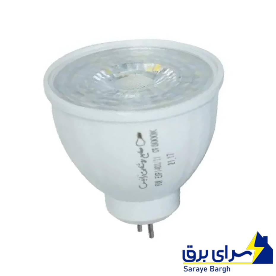 خرید لامپ هالوژنی LED 7 وات زانیس لنزی MR16 پایه سوزنی شفاف