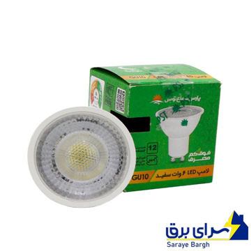 خرید لامپ LED هالوژن 6 وات پارس شعاع توس پایه GU10
